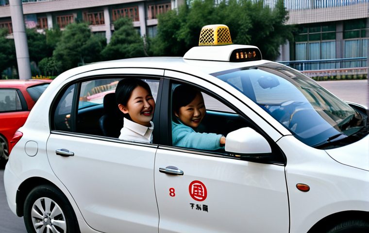 Autonomous Taxi in Beijing**

"A fully clothed woman smiling, riding in the back of a self-driving taxi in Beijing's Yizhuang district, modern architecture in the background, daytime, appropriate content, safe for work, professional, perfect anatomy, natural proportions, well-formed hands, proper finger count, modest clothing, clear details, professional photography."

**