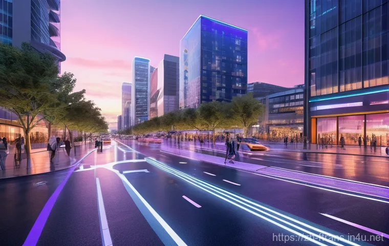 AI와 미래 운송 - Image Prompt 1: Harmonious Smart City Traffic Flow** AI와 미래 운송 - Image Prompt 1: Harmonious Smart City Traffic Flow**