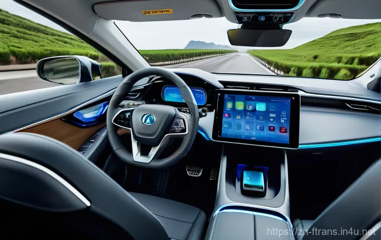 수소차 - **Prompt:** A stylish hydrogen fuel cell SUV, in an elegant deep blue color, is gracefully driving a... 수소차 - **Prompt:** A stylish hydrogen fuel cell SUV, in an elegant deep blue color, is gracefully driving a...