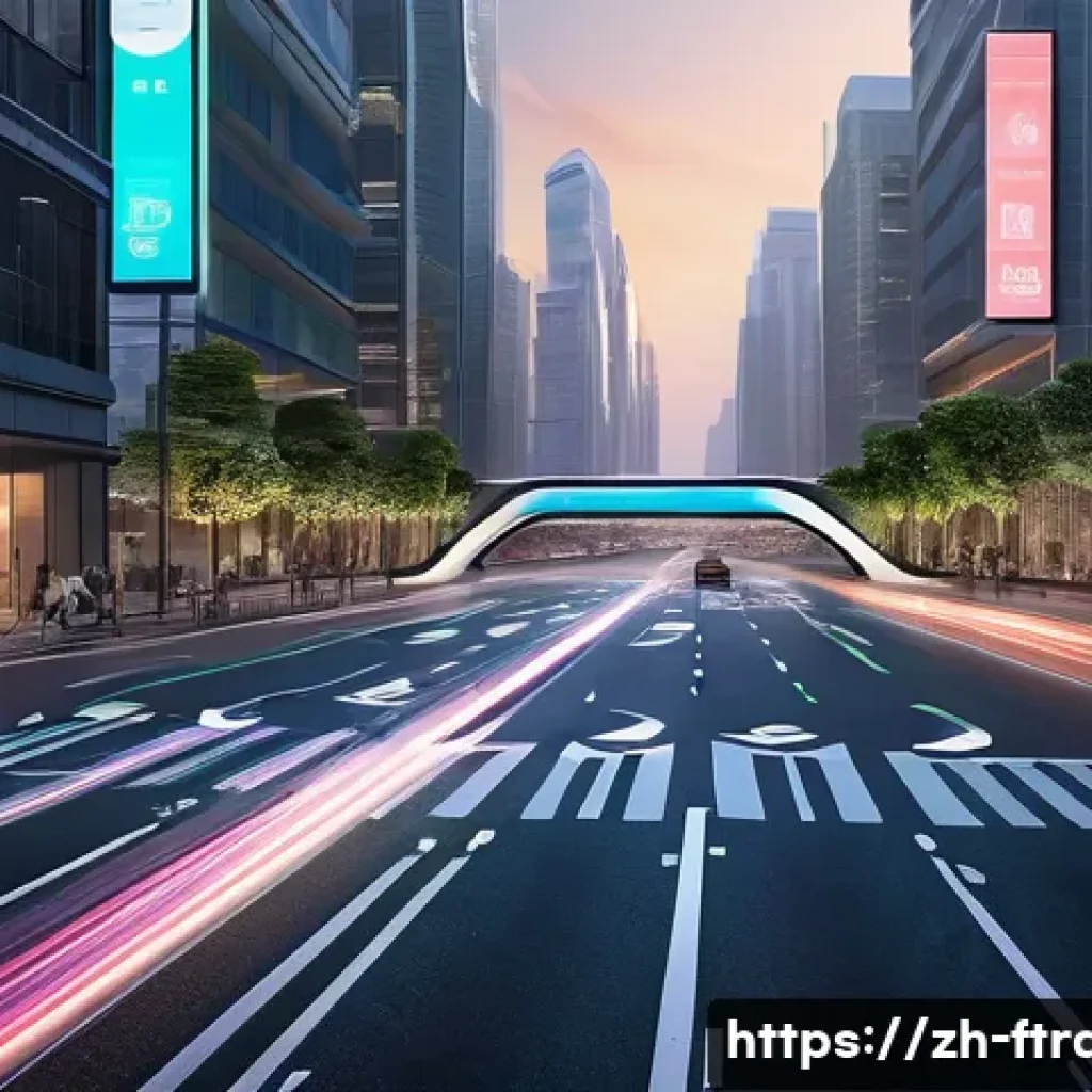 스마트 시티와 미래 운송 - **Prompt 1: "The Urban Symphony of Smart Traffic"**
A vibrant, futuristic cityscape in a modern ...