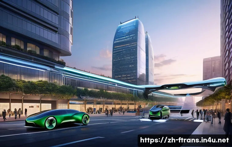 플라잉 택시 인프라 - **Prompt:** "A vibrant, futuristic cityscape at dawn, with multiple sleek, electric vertical takeoff...