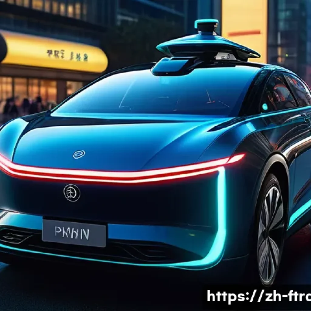글로벌 자율주행차 시장 - A futuristic autonomous vehicle equipped with advanced LiDAR sensors, millimeter-wave radar, and mul...