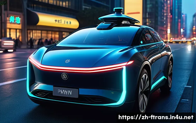 글로벌 자율주행차 시장 - A futuristic autonomous vehicle equipped with advanced LiDAR sensors, millimeter-wave radar, and mul...